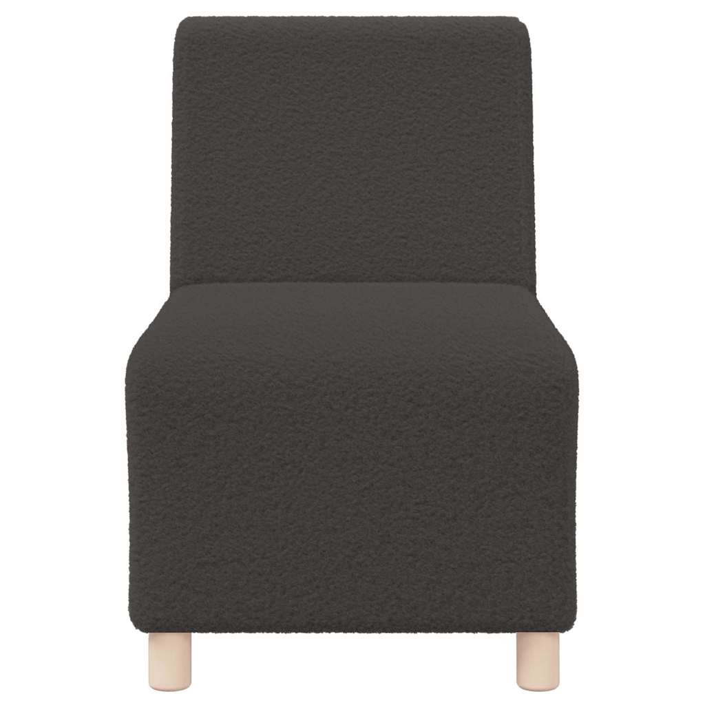 Modulsofa Enhed Uden Arme 3 Pcs Mørkegrå 55 X 74 X 82 Cm - Billede 5