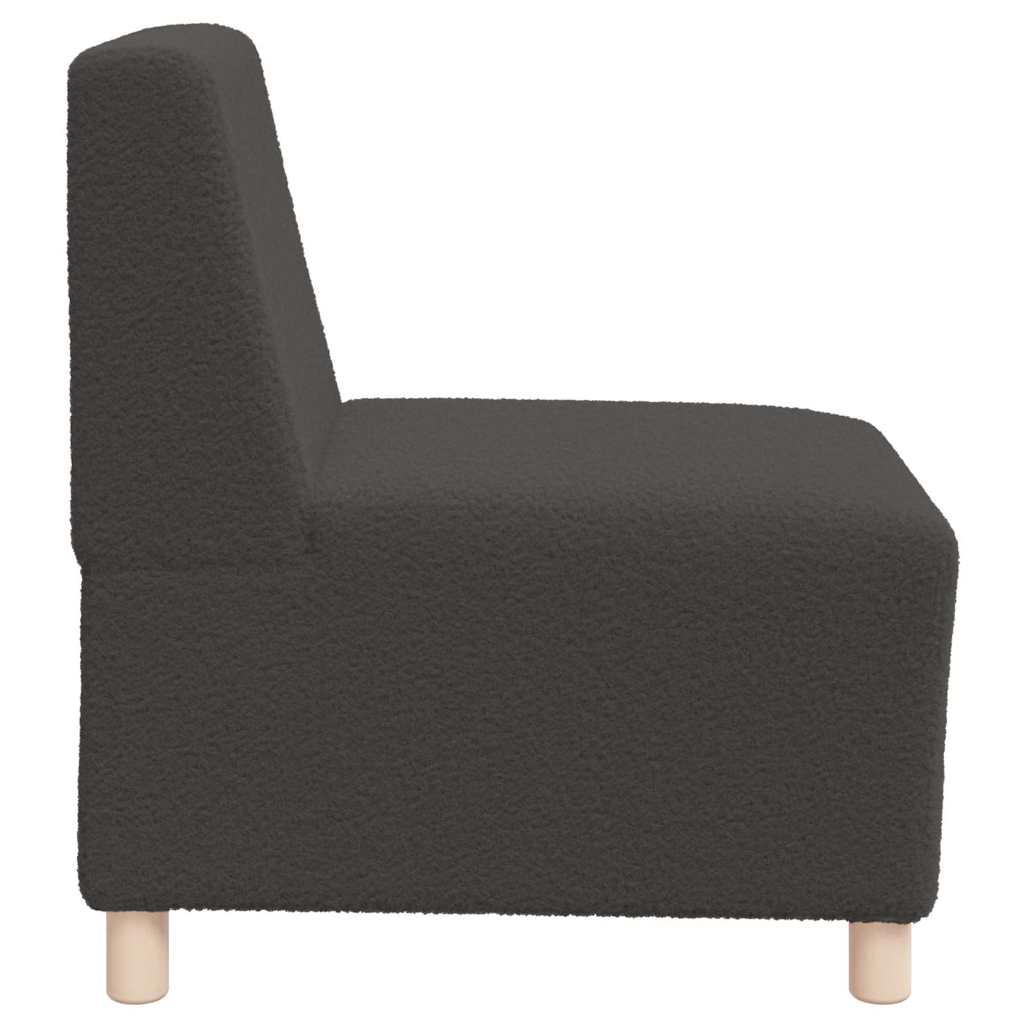 Modulsofa Enhed Uden Arme 3 Pcs Mørkegrå 55 X 74 X 82 Cm - Billede 6