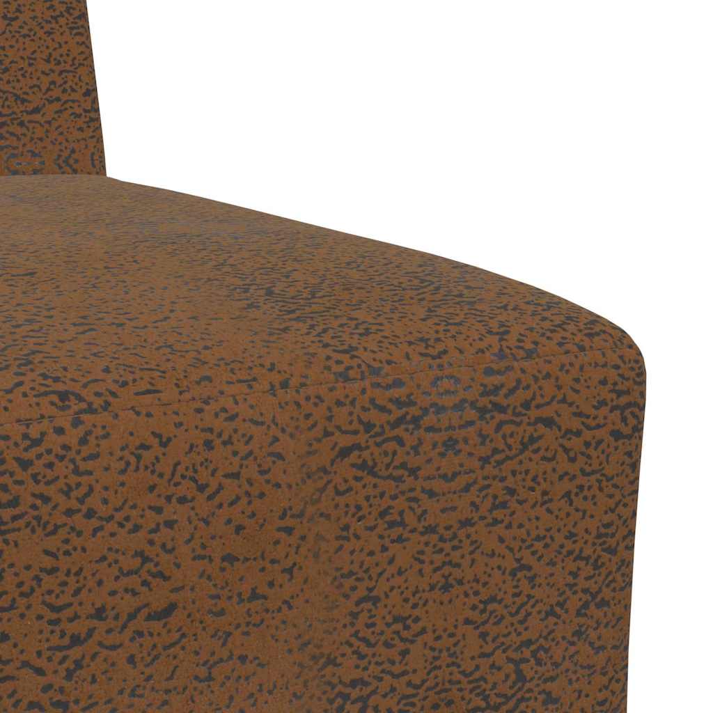 Modulsofa Enhed Uden Arme 3 Pcs Brun 55 X 74 X 82 Cm - Billede 8