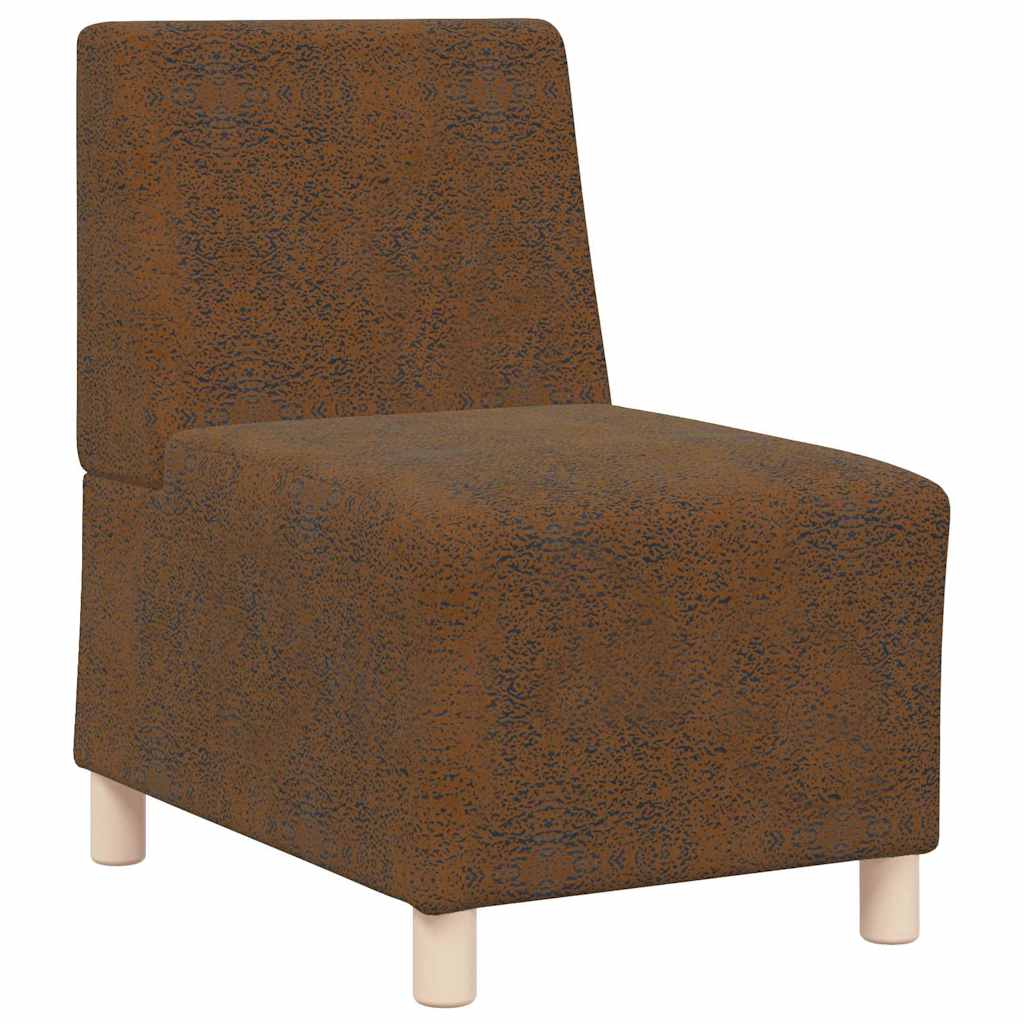Modulsofa Enhed Uden Arme 3 Pcs Brun 55 X 74 X 82 Cm - Billede 4