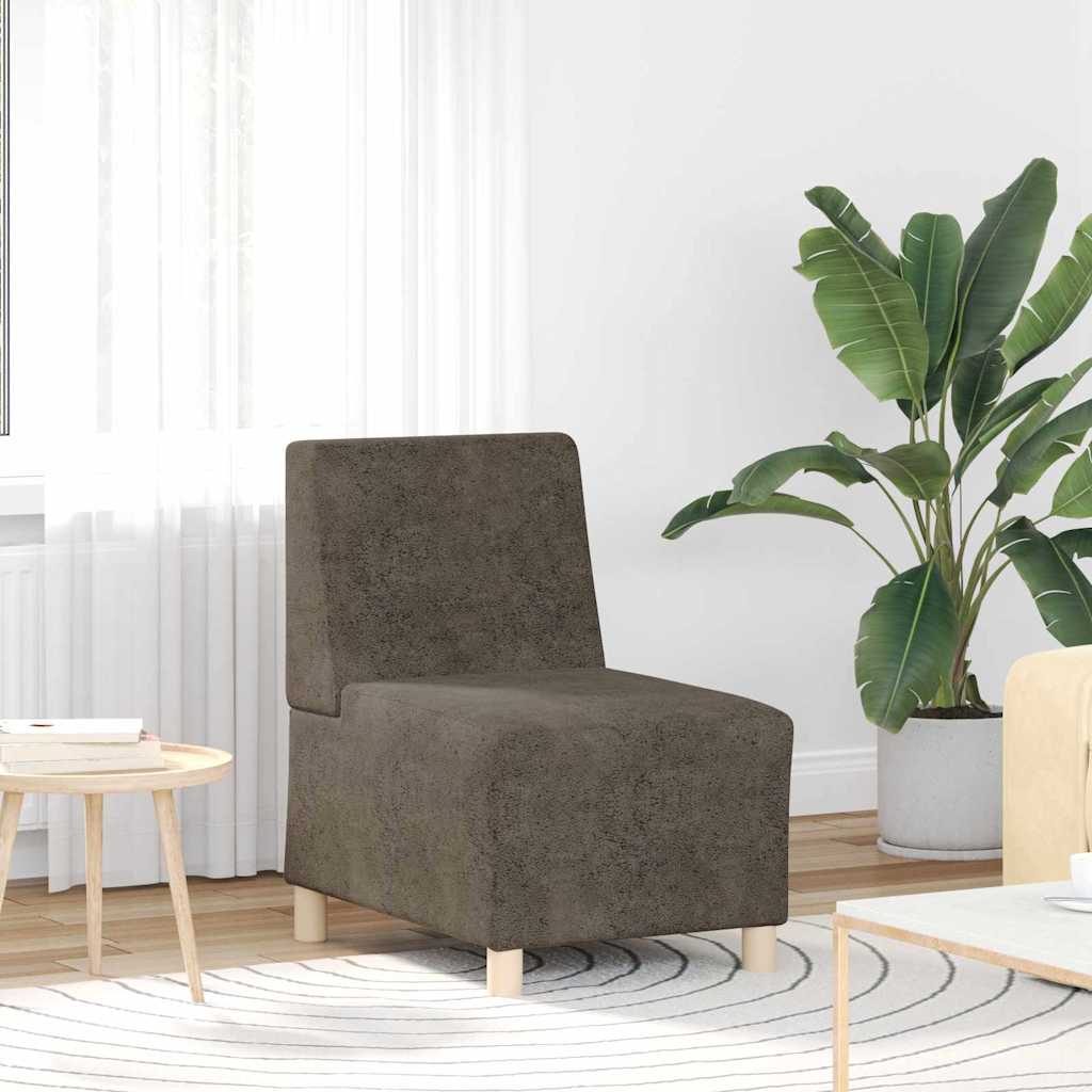 Modulsofa Enhed Uden Arme 3 Pcs Mørkegrå 55 X 74 X 82 Cm - Billede 3