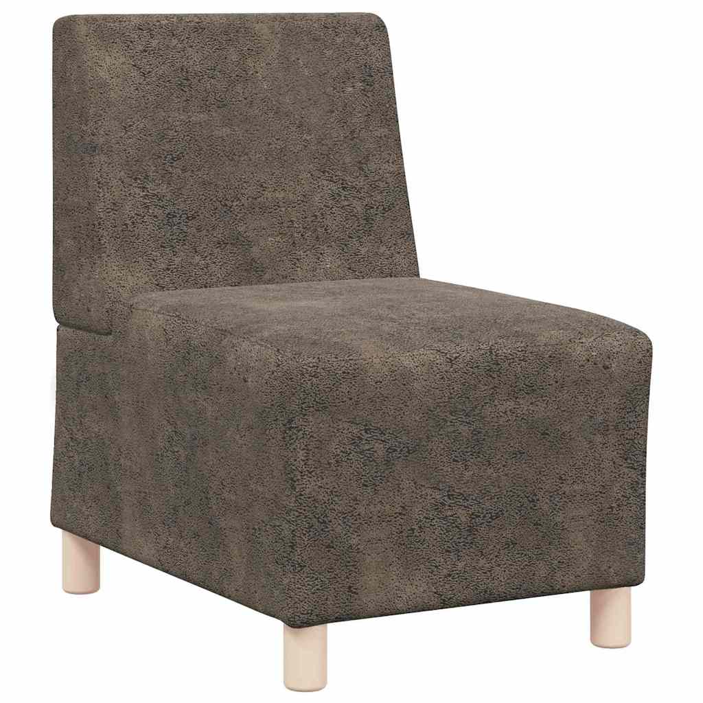 Modulsofa Enhed Uden Arme 3 Pcs Mørkegrå 55 X 74 X 82 Cm - Billede 4