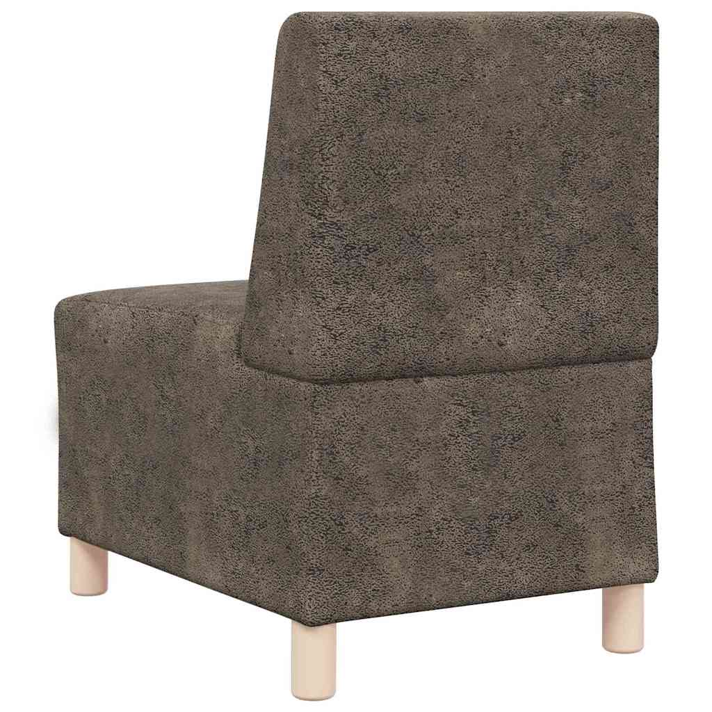 Modulsofa Enhed Uden Arme 3 Pcs Mørkegrå 55 X 74 X 82 Cm - Billede 7