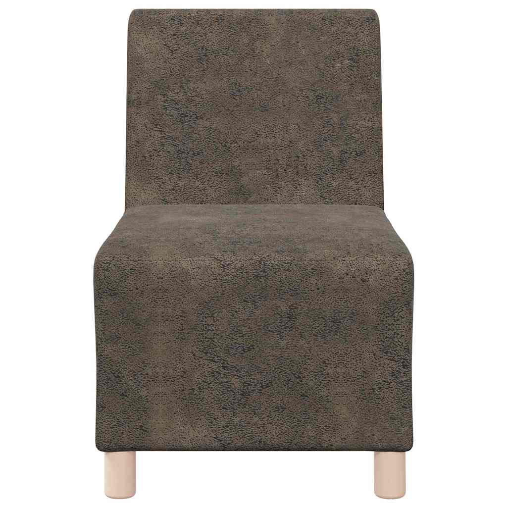 Modulsofa Enhed Uden Arme 3 Pcs Mørkegrå 55 X 74 X 82 Cm - Billede 5