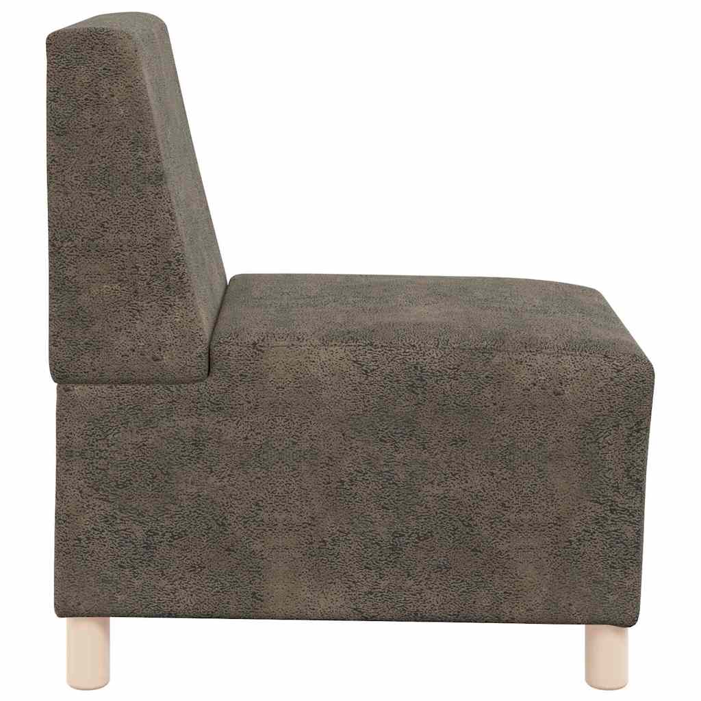 Modulsofa Enhed Uden Arme 3 Pcs Mørkegrå 55 X 74 X 82 Cm - Billede 6