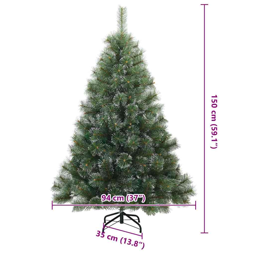 Kunstigt Juletræ Med 150 Led'er 150 Cm Pe Og Pvc - Billede 17
