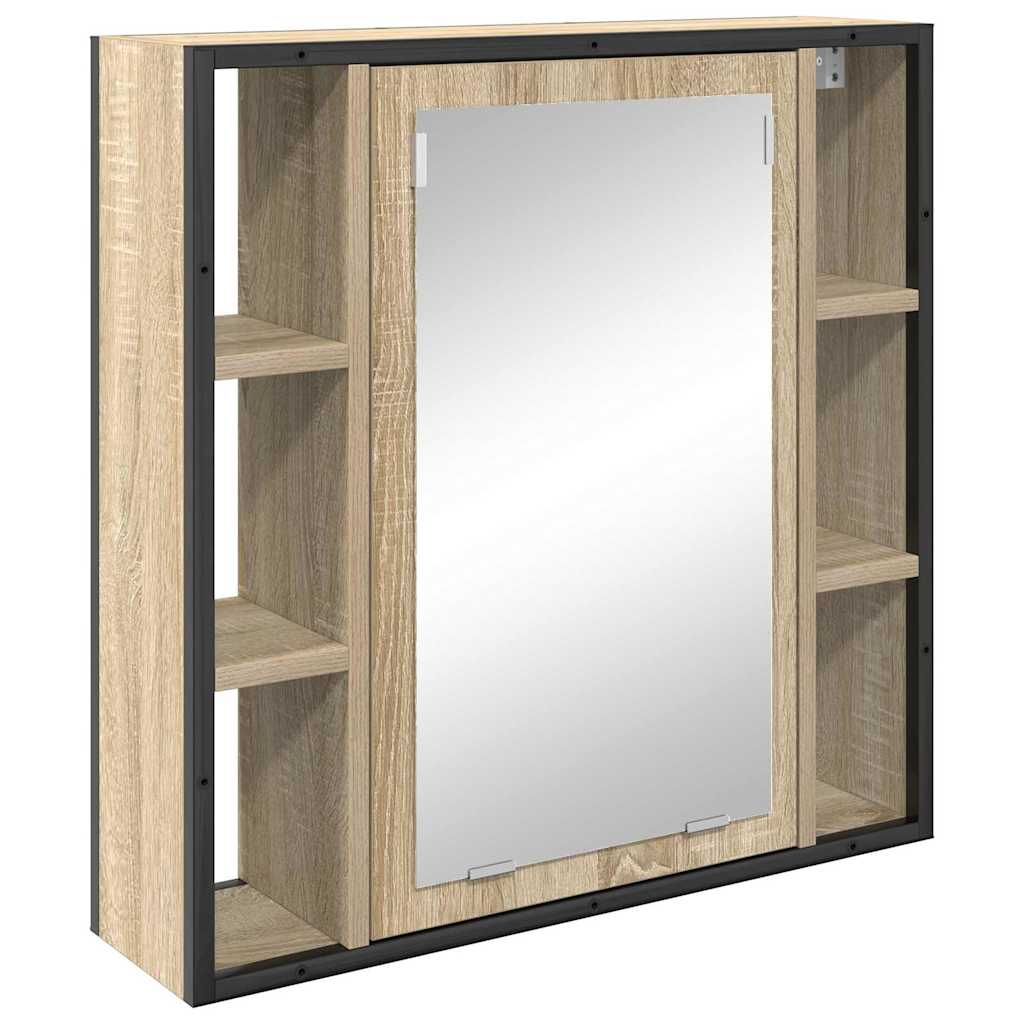 Badeværelsesmøbel Sæt Andet 4 Pcs Sonoma-eg 33 X 33 X 185.5 Cm - Billede 5