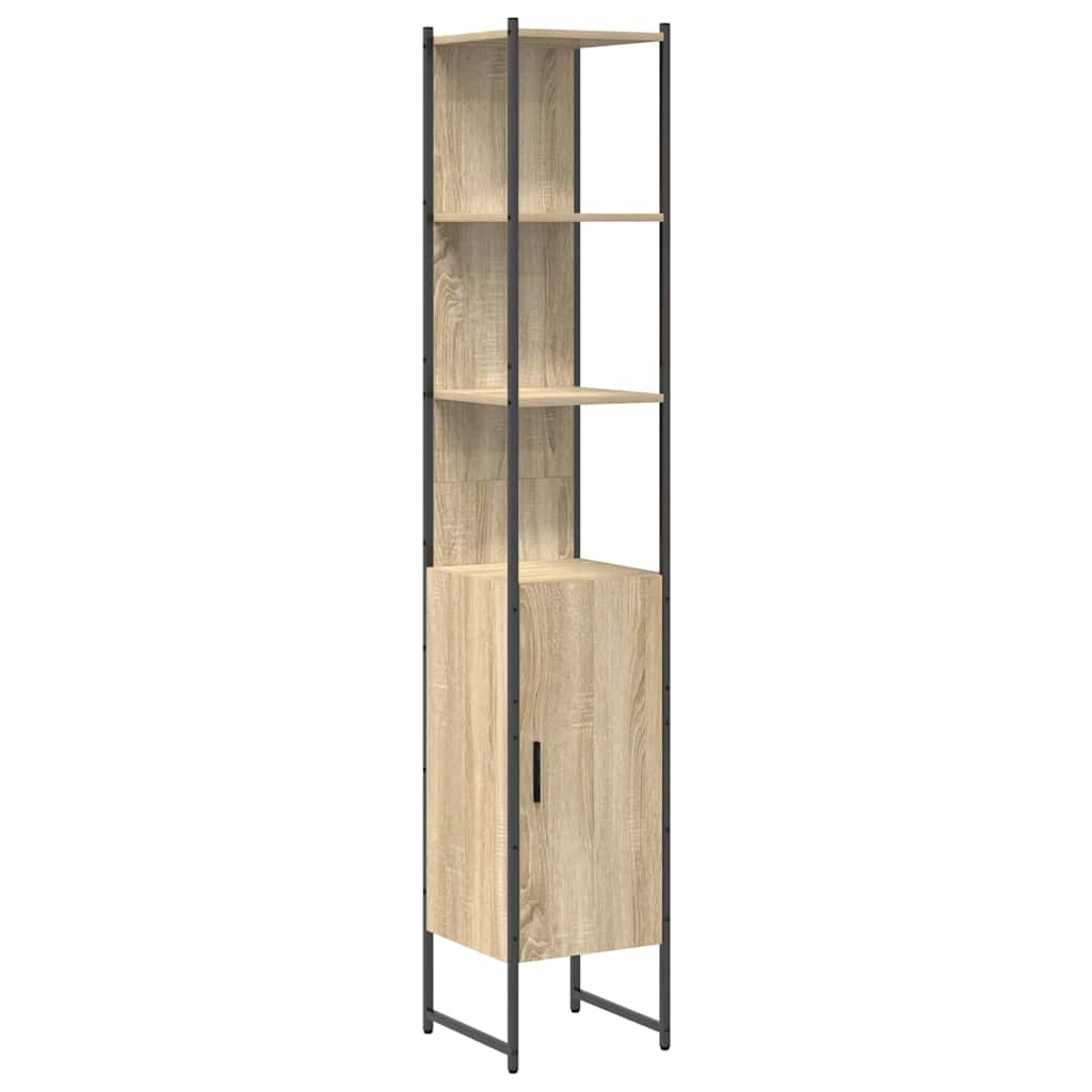 Badeværelsesmøbel Sæt Andet 4 Pcs Sonoma-eg 33 X 33 X 185.5 Cm - Billede 8
