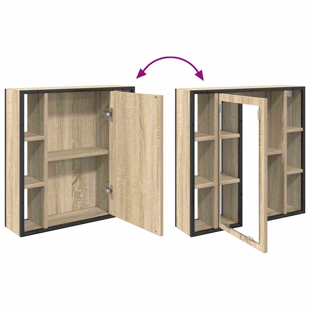 Badeværelsesmøbel Sæt Andet 4 Pcs Sonoma-eg 33 X 33 X 185.5 Cm - Billede 12