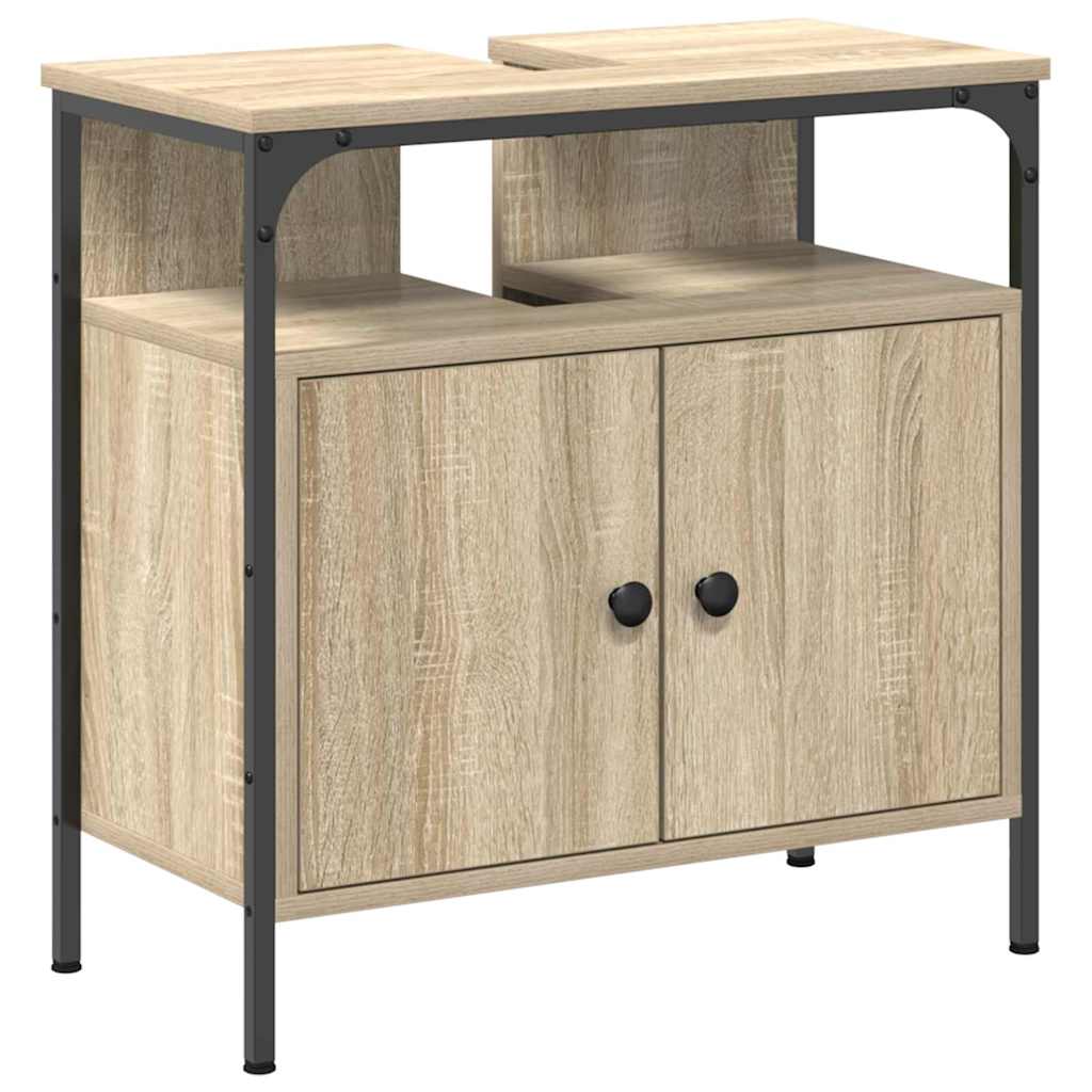 Badeværelsesmøbel Sæt Andet 3 Pcs Sonoma-eg 33 X 33 X 185.5 Cm - Billede 6