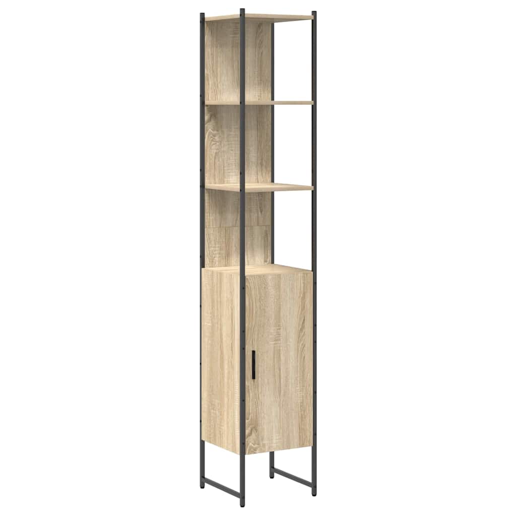 Badeværelsesmøbel Sæt Andet 3 Pcs Sonoma-eg 33 X 33 X 185.5 Cm - Billede 7
