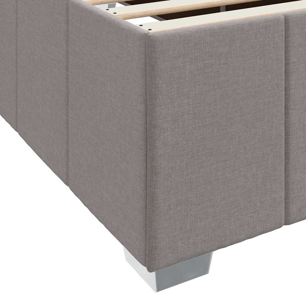 Sengestel Med Madras Gråbrun 80 X 200 Cm Stof - Billede 9