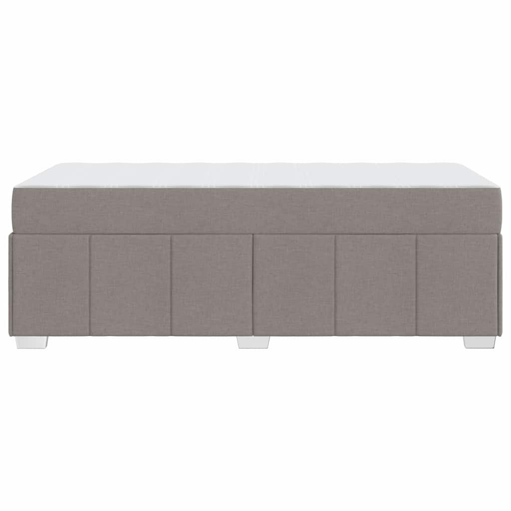 Sengestel Med Madras Gråbrun 80 X 200 Cm Stof - Billede 7