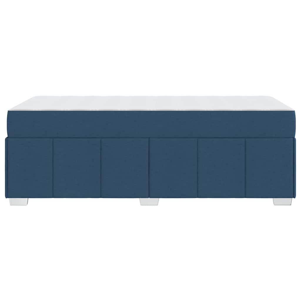 Sengestel Med Madras Blå 90 X 190 Cm Stof - Billede 7