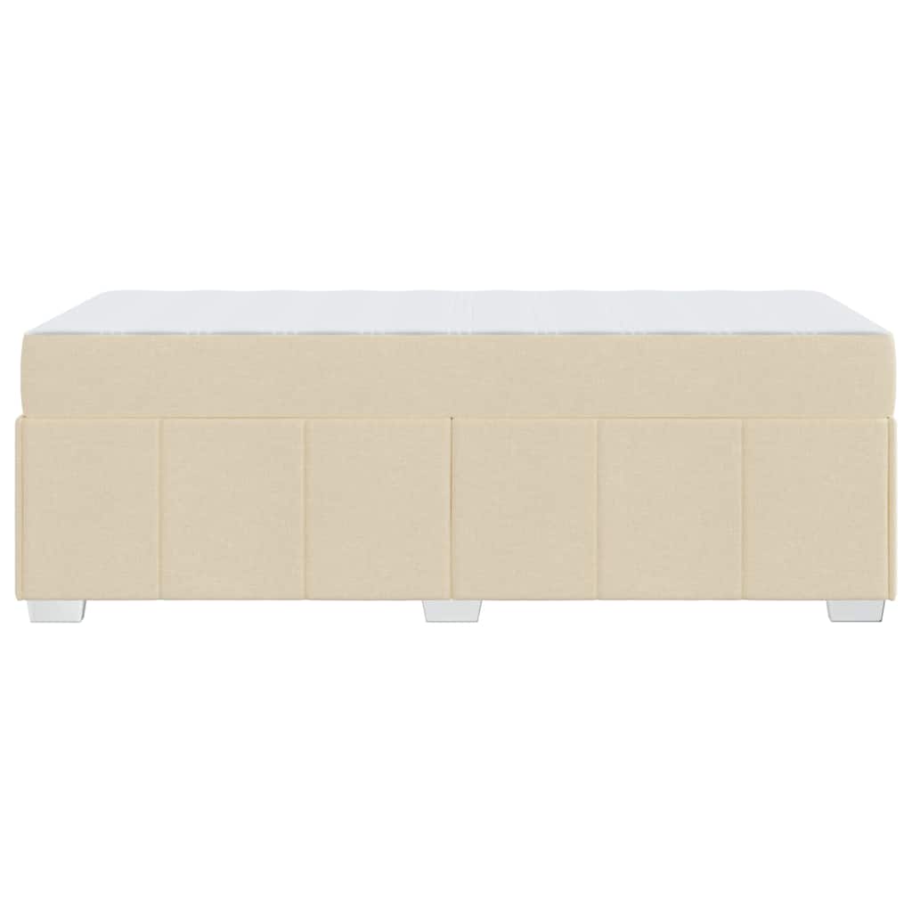 Sengestel Med Madras Creme 90 X 200 Cm Stof - Billede 7