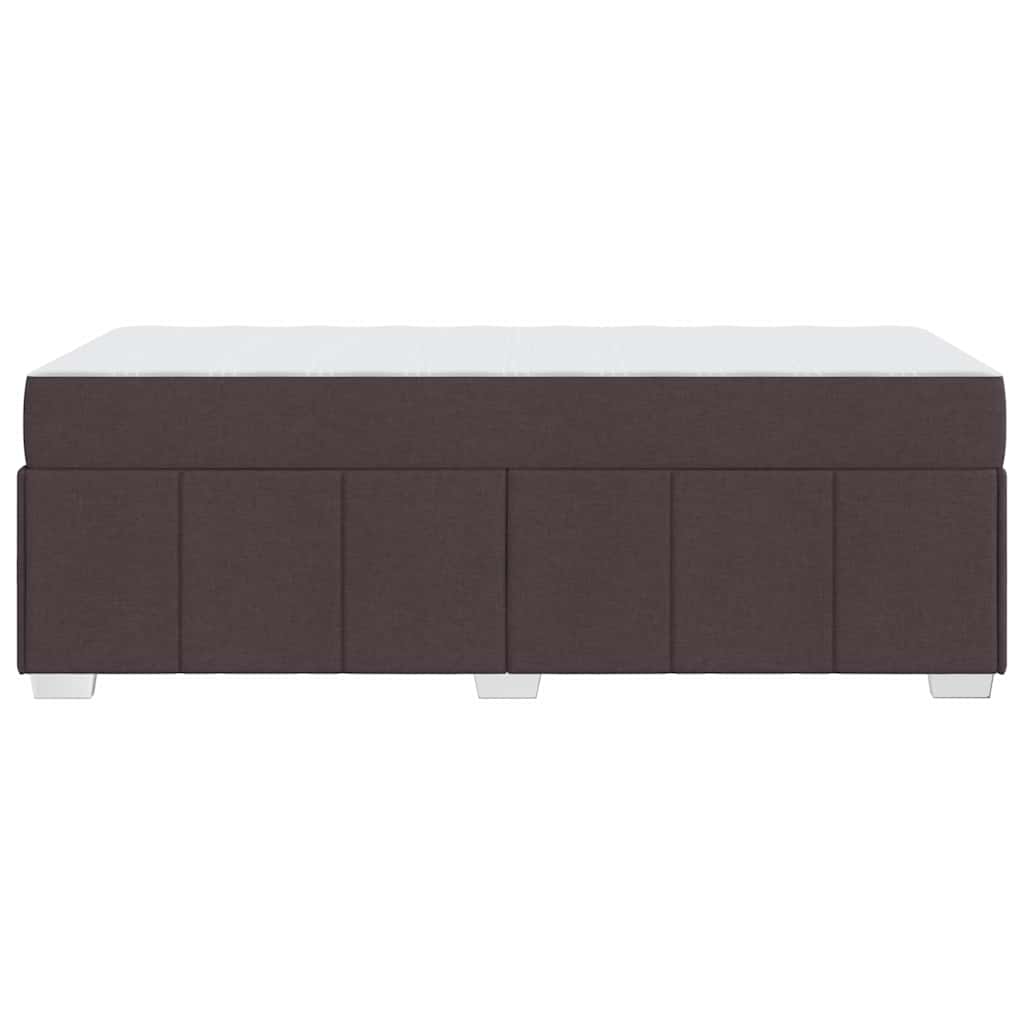 Sengestel Med Madras Mørkebrun 100 X 200 Cm Stof - Billede 7