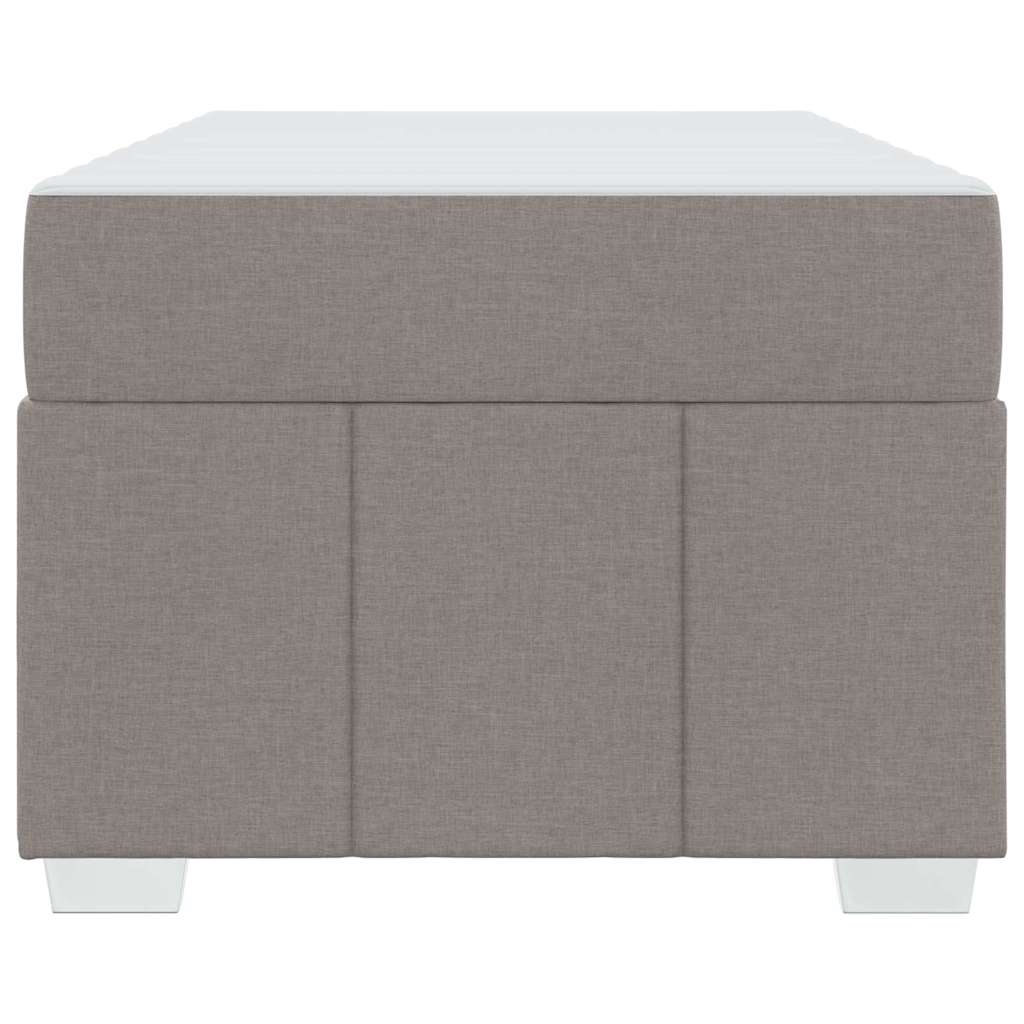 Sengestel Med Madras Gråbrun 120 X 190 Cm Stof - Billede 6
