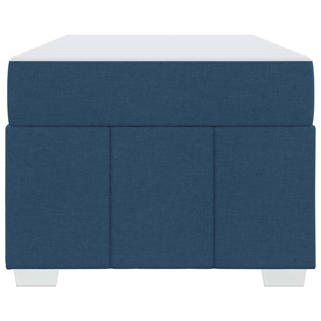 Sengestel Med Madras Blå 120 X 190 Cm Stof - Billede 6