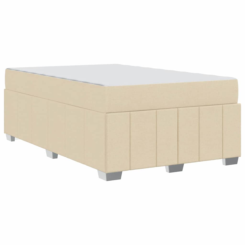 Sengestel Med Madras Creme 120 X 200 Cm Stof - Billede 8