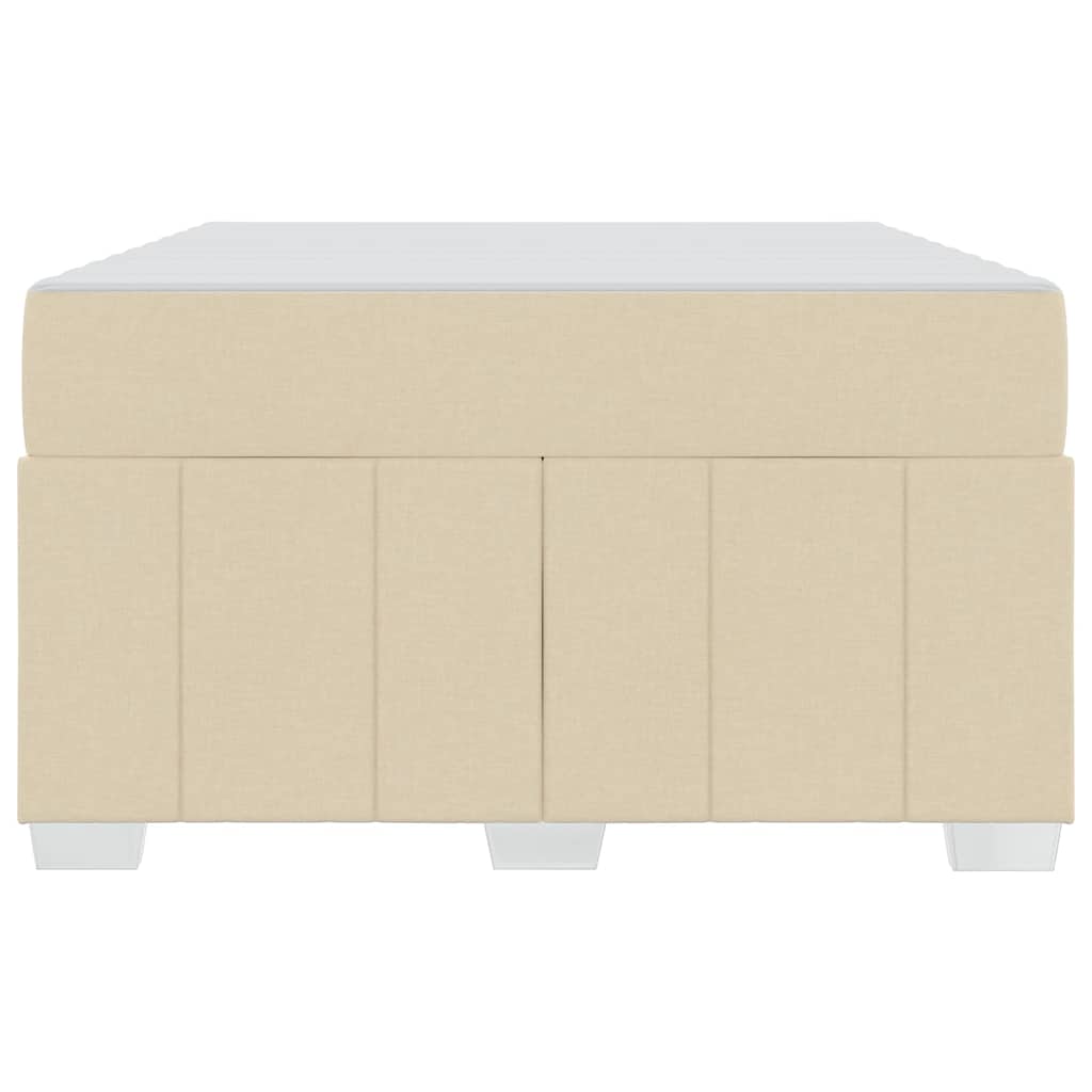 Sengestel Med Madras Creme 120 X 200 Cm Stof - Billede 6