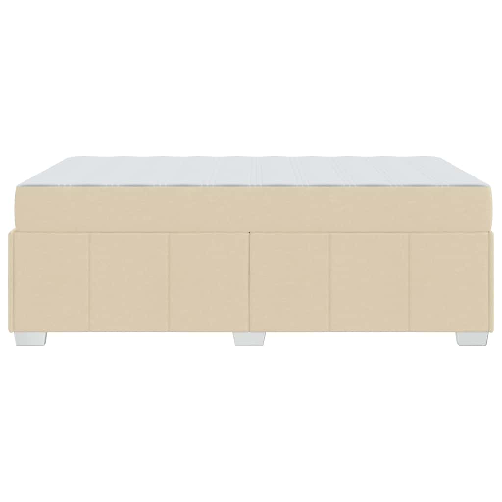 Sengestel Med Madras Creme 120 X 200 Cm Stof - Billede 7