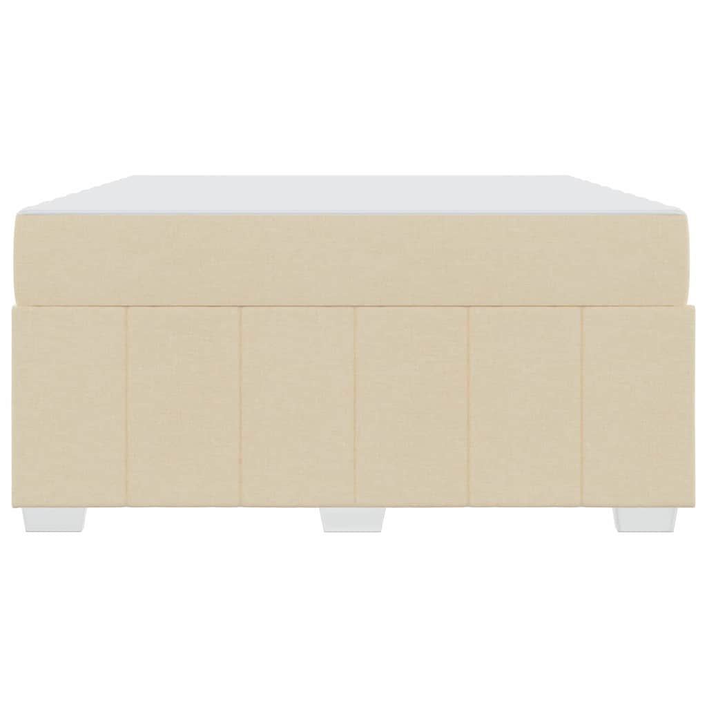 Sengestel Med Madras Creme 140 X 200 Cm Stof - Billede 6