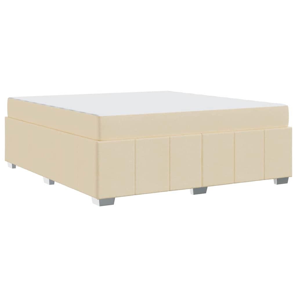 Sengestel Med Madras Creme 180 X 200 Cm Stof - Billede 2