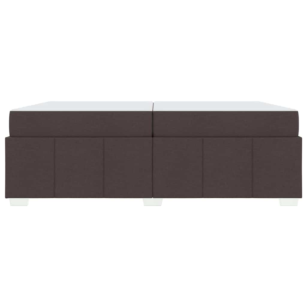 Sengestel Med Madras Mørkebrun 200 X 200 Cm Stof - Billede 6
