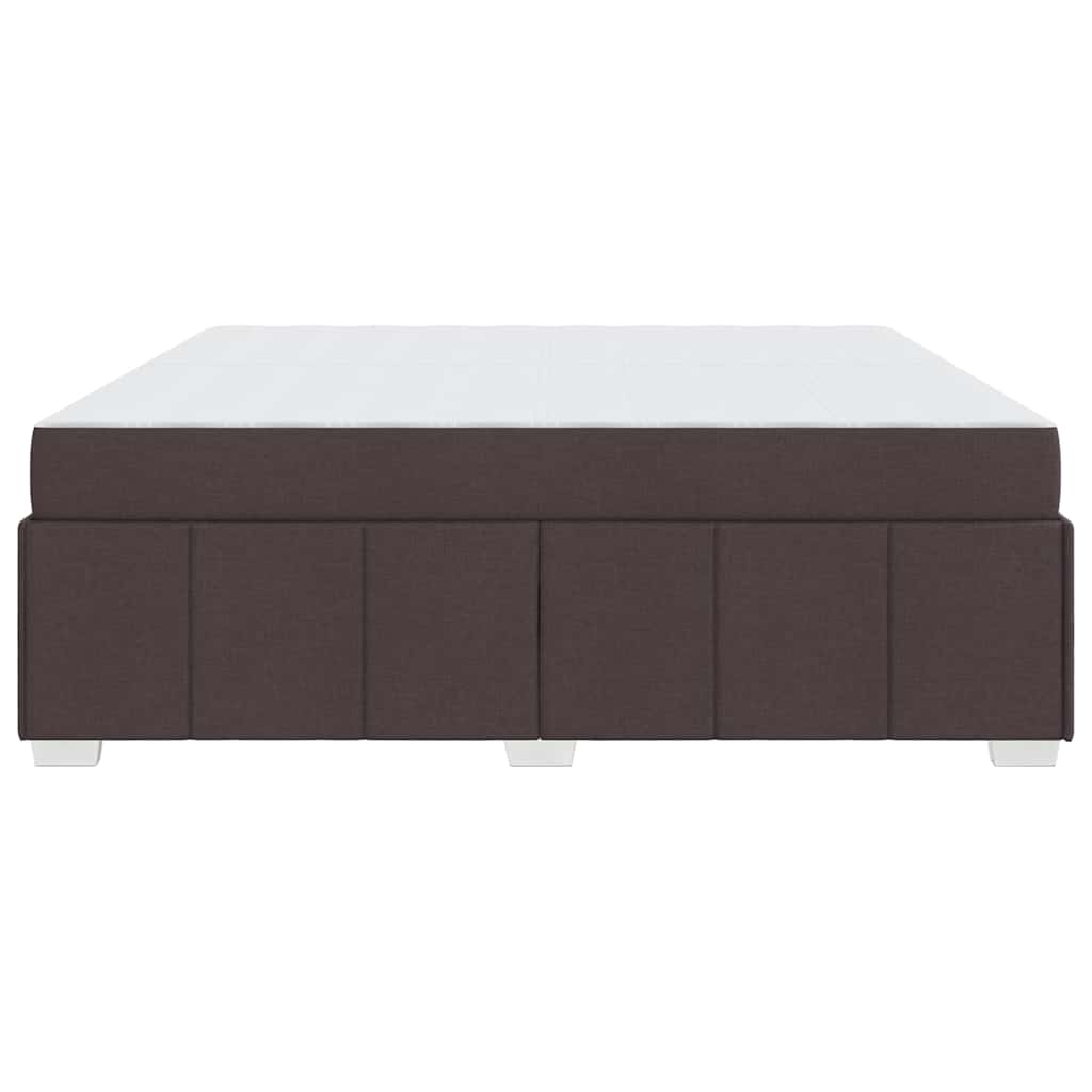 Sengestel Med Madras Mørkebrun 200 X 200 Cm Stof - Billede 7