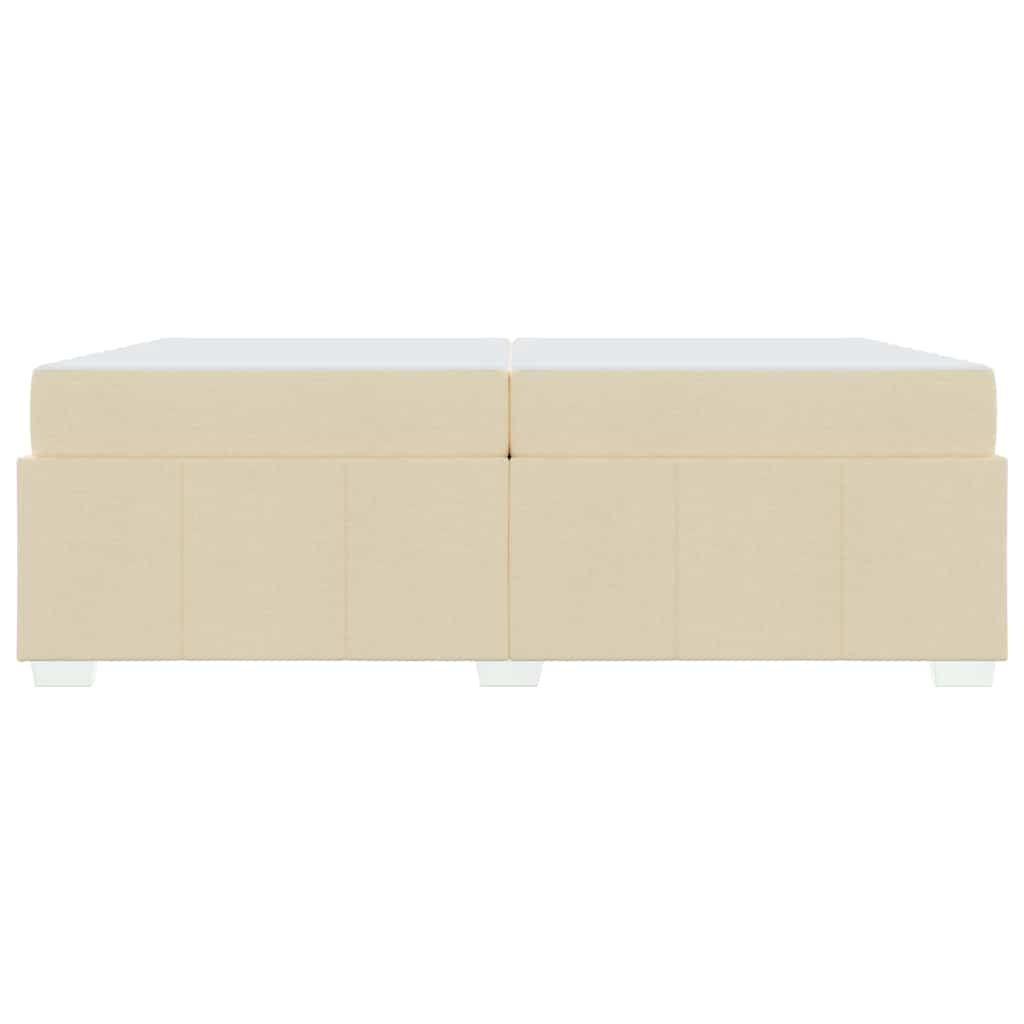 Sengestel Med Madras Creme 200 X 200 Cm Stof - Billede 6