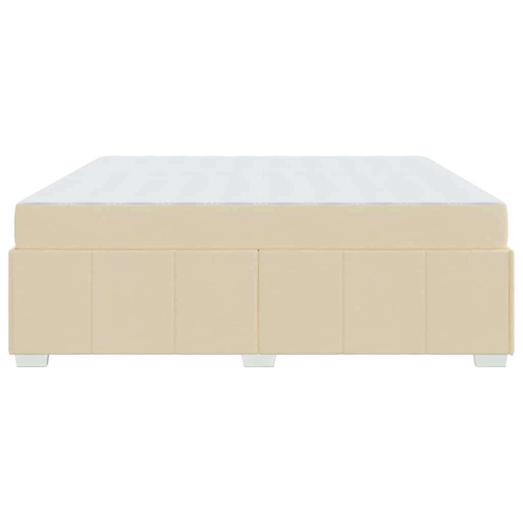 Sengestel Med Madras Creme 200 X 200 Cm Stof - Billede 7