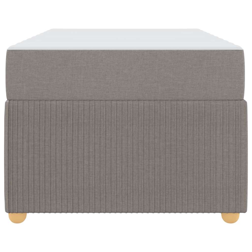 Sengeramme Med Madras Med Madras Gråbrun 90 X 190 Cm Stof - Billede 6