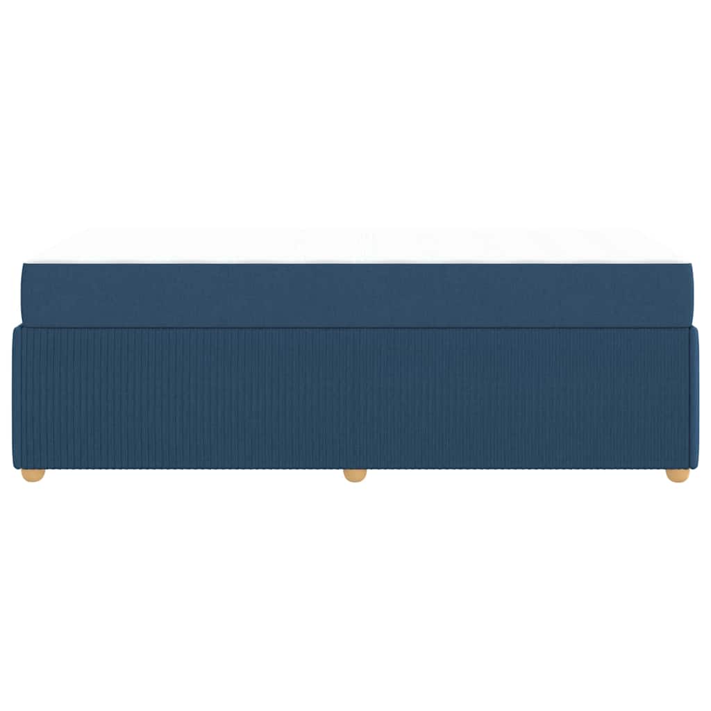 Sengeramme Med Madras Med Madras Blå 90 X 190 Cm Stof - Billede 7