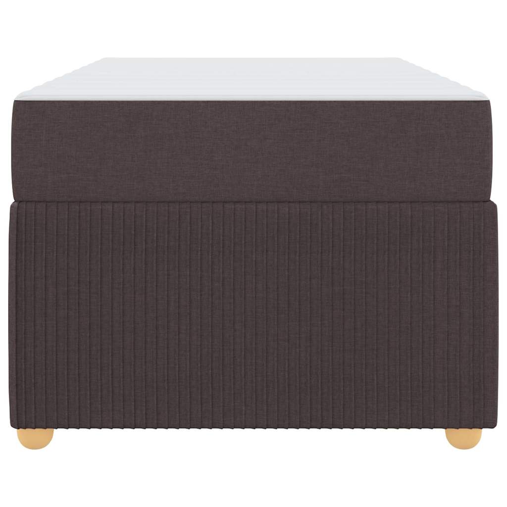 Sengeramme Med Madras Med Madras Mørkebrun 90 X 200 Cm Stof - Billede 6