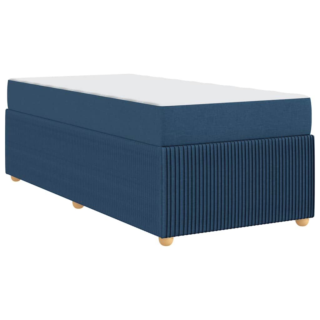 Sengeramme Med Madras Med Madras Blå 100 X 200 Cm Stof - Billede 8