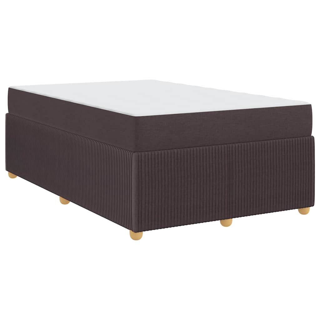 Sengeramme Med Madras Med Madras Mørkebrun 120 X 190 Cm Stof - Billede 2