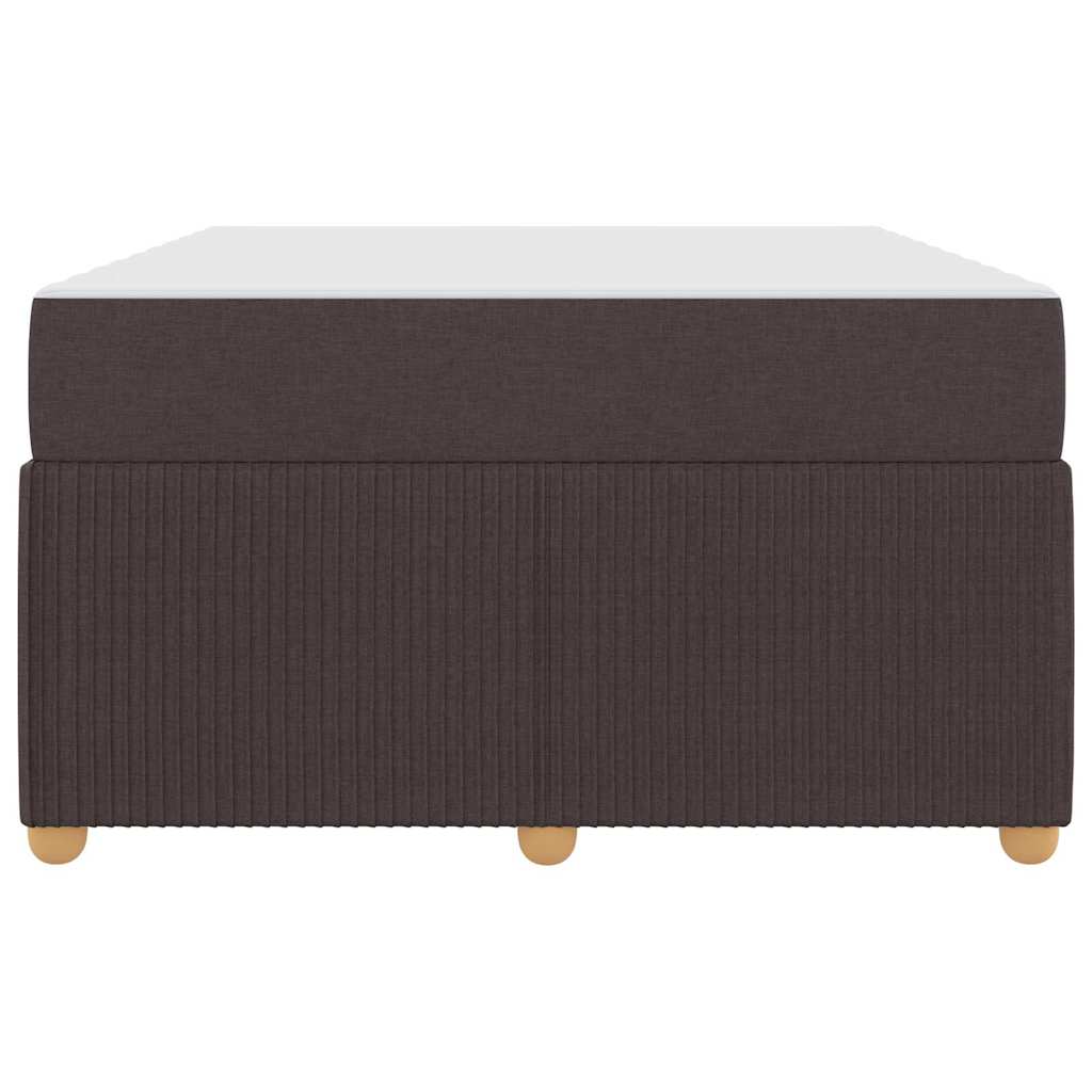 Sengeramme Med Madras Med Madras Mørkebrun 120 X 190 Cm Stof - Billede 6
