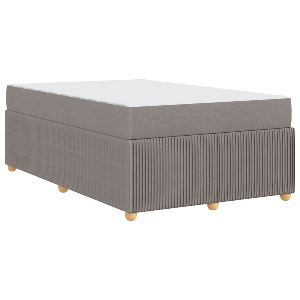 Sengeramme Med Madras Med Madras Gråbrun 120 X 190 Cm Stof - Billede 8