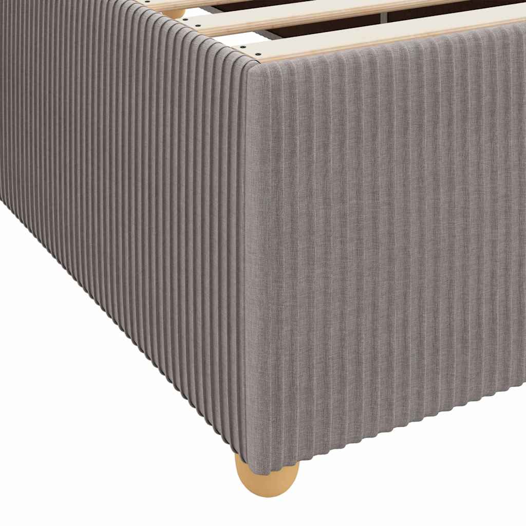 Sengeramme Med Madras Med Madras Gråbrun 120 X 200 Cm Stof - Billede 9