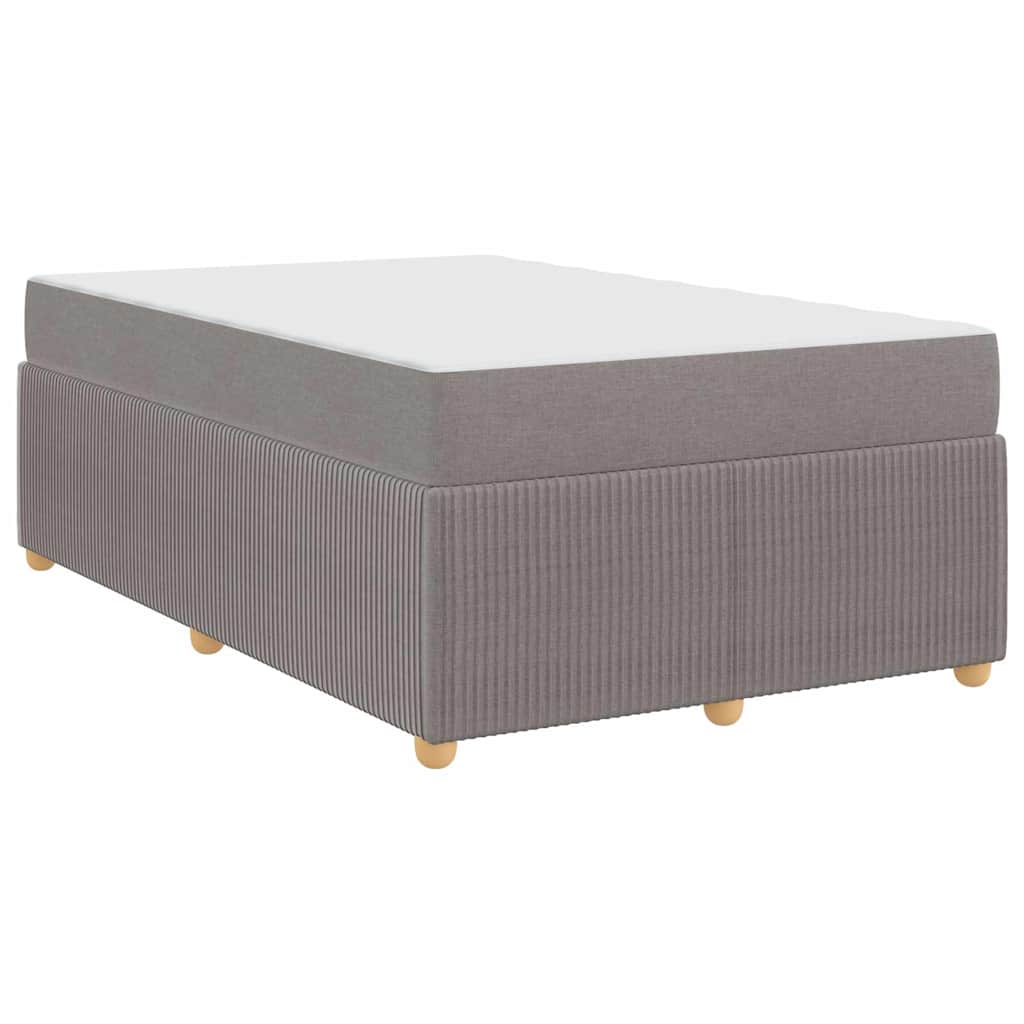 Sengeramme Med Madras Med Madras Gråbrun 120 X 200 Cm Stof - Billede 2