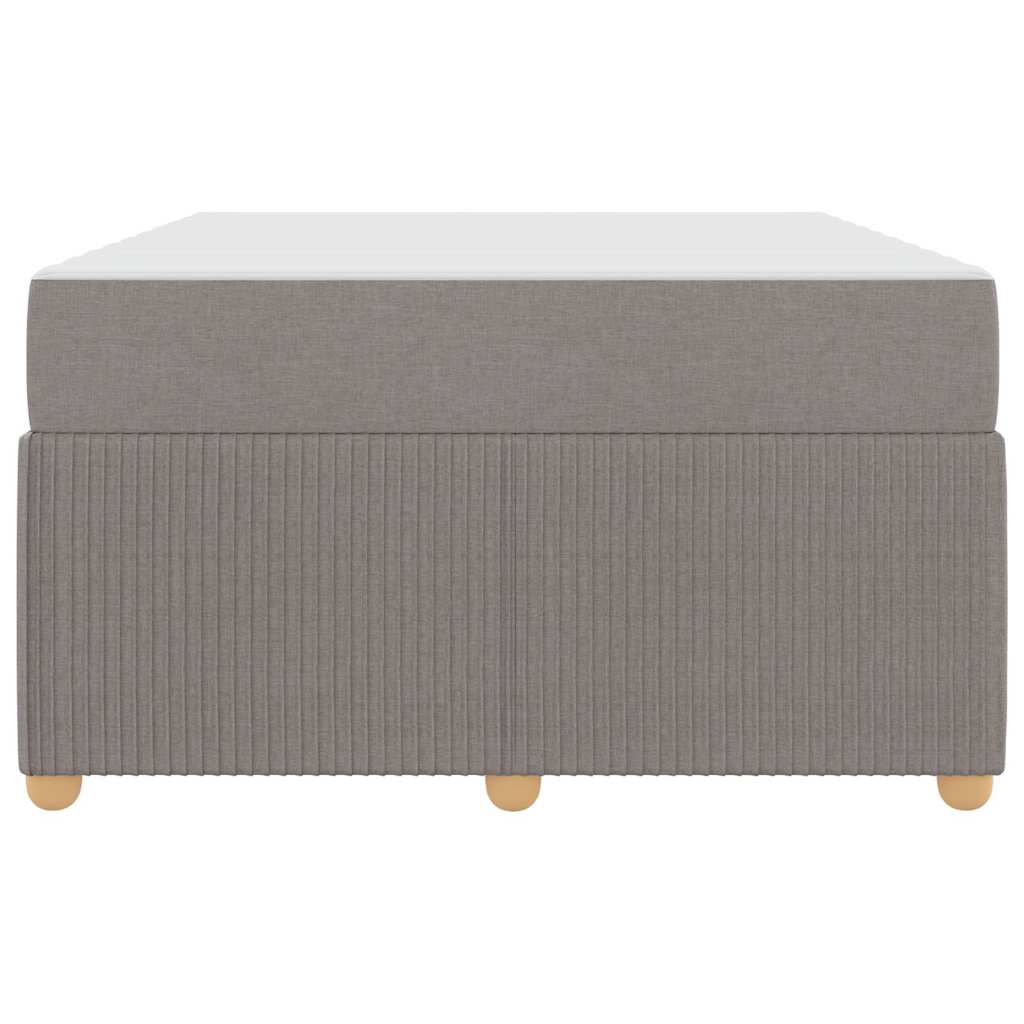 Sengeramme Med Madras Med Madras Gråbrun 120 X 200 Cm Stof - Billede 6
