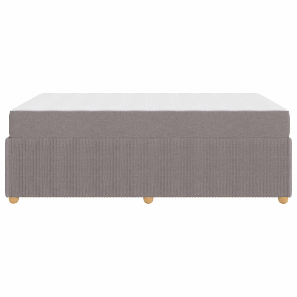 Sengeramme Med Madras Med Madras Gråbrun 120 X 200 Cm Stof - Billede 7