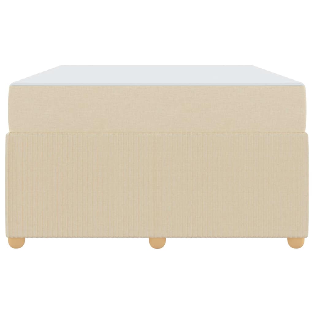 Sengeramme Med Madras Med Madras Creme 120 X 200 Cm Stof - Billede 6