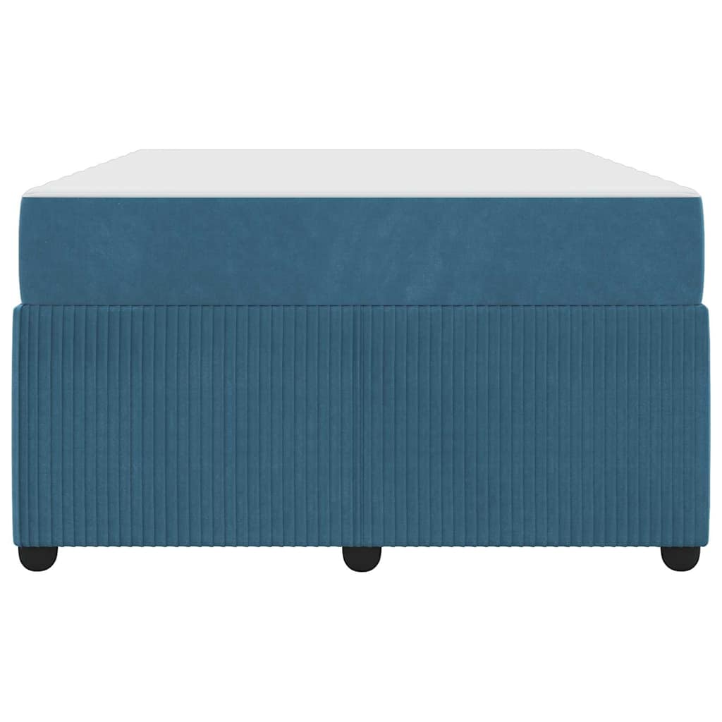 Sengeramme Med Madras Med Madras Blå 120 X 200 Cm Fløjl - Billede 6