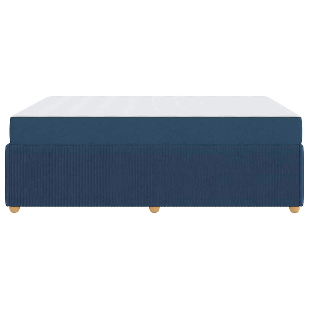 Sengeramme Med Madras Med Madras Blå 160 X 200 Cm Stof - Billede 7