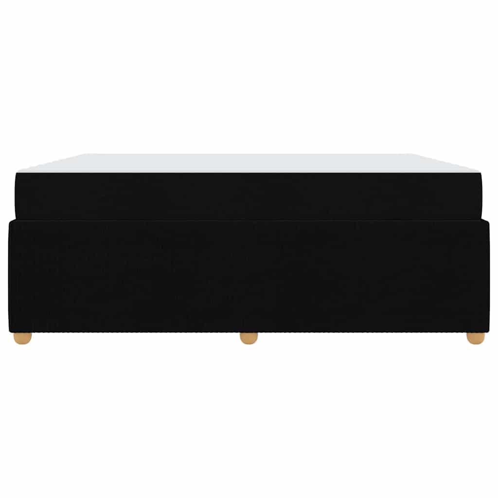 Sengeramme Med Madras Med Madras Sort 180 X 200 Cm Stof - Billede 6