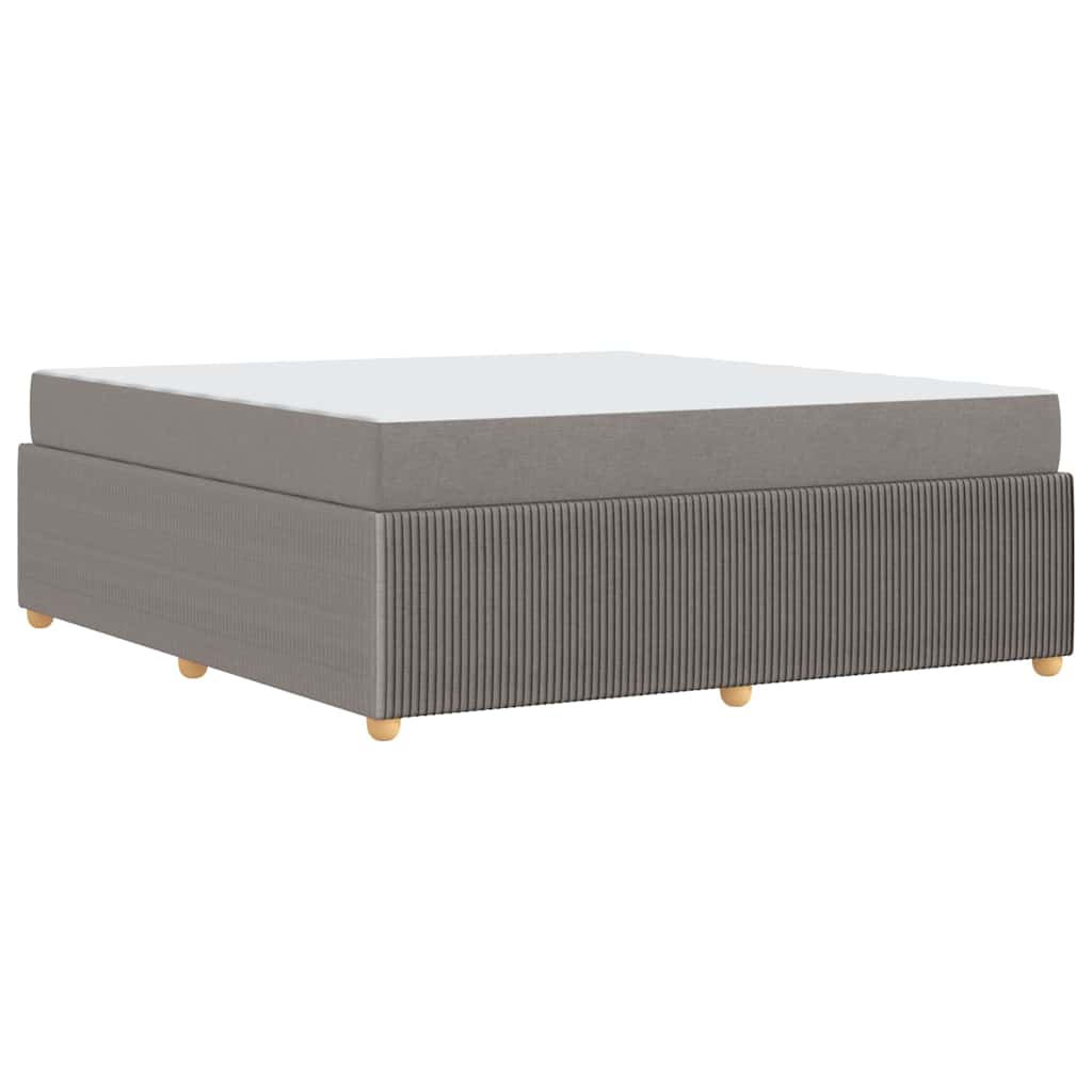 Sengeramme Med Madras Med Madras Gråbrun 180 X 200 Cm Stof - Billede 8