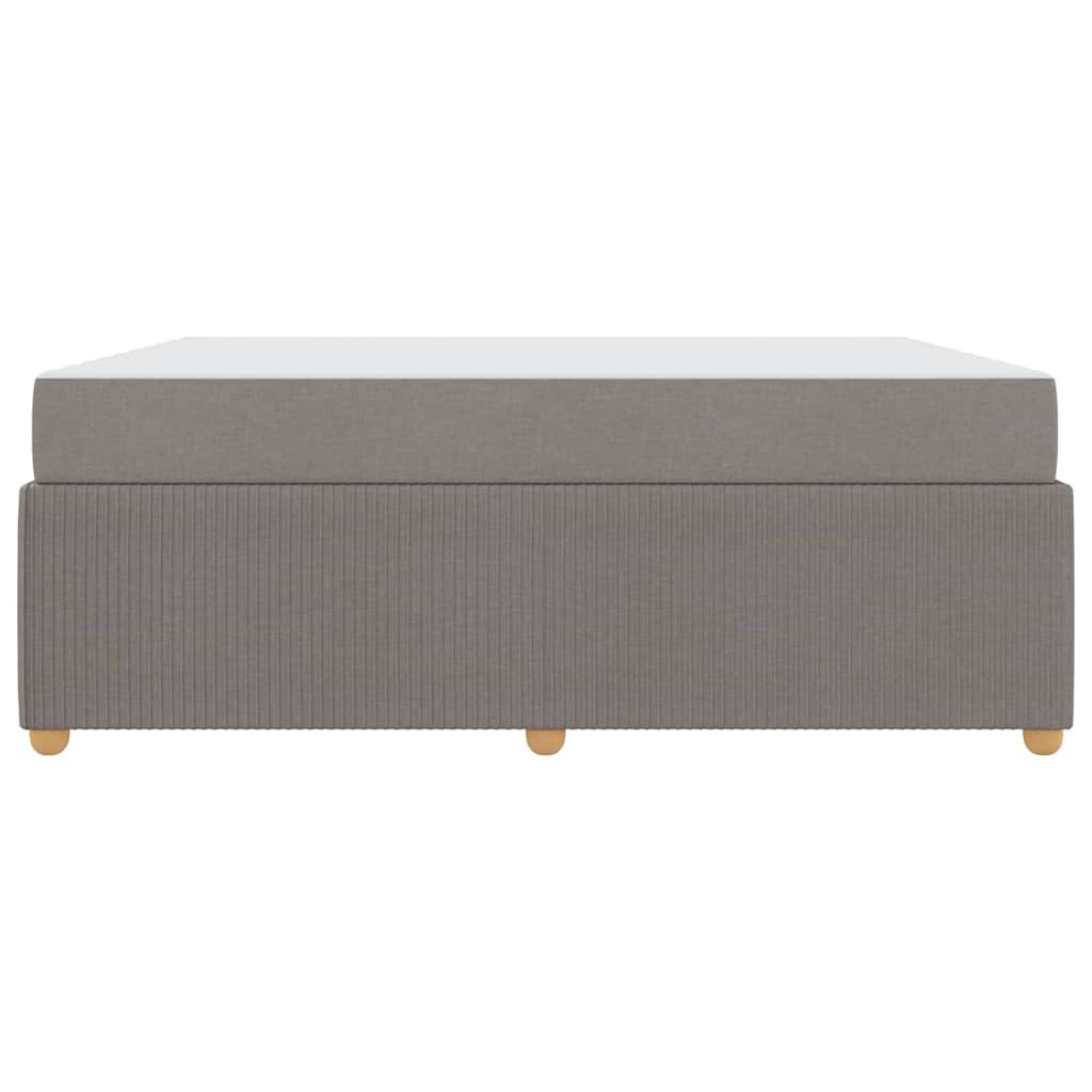 Sengeramme Med Madras Med Madras Gråbrun 180 X 200 Cm Stof - Billede 6