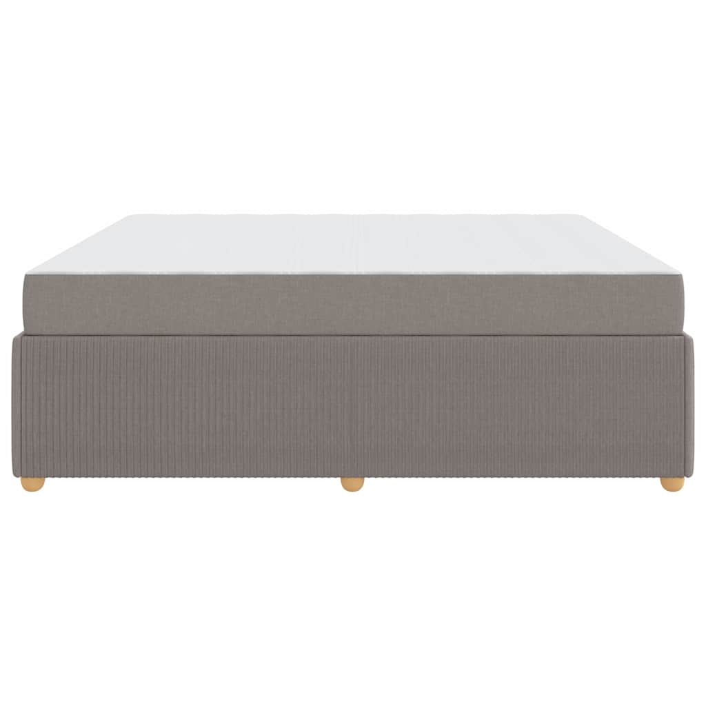 Sengeramme Med Madras Med Madras Gråbrun 180 X 200 Cm Stof - Billede 7