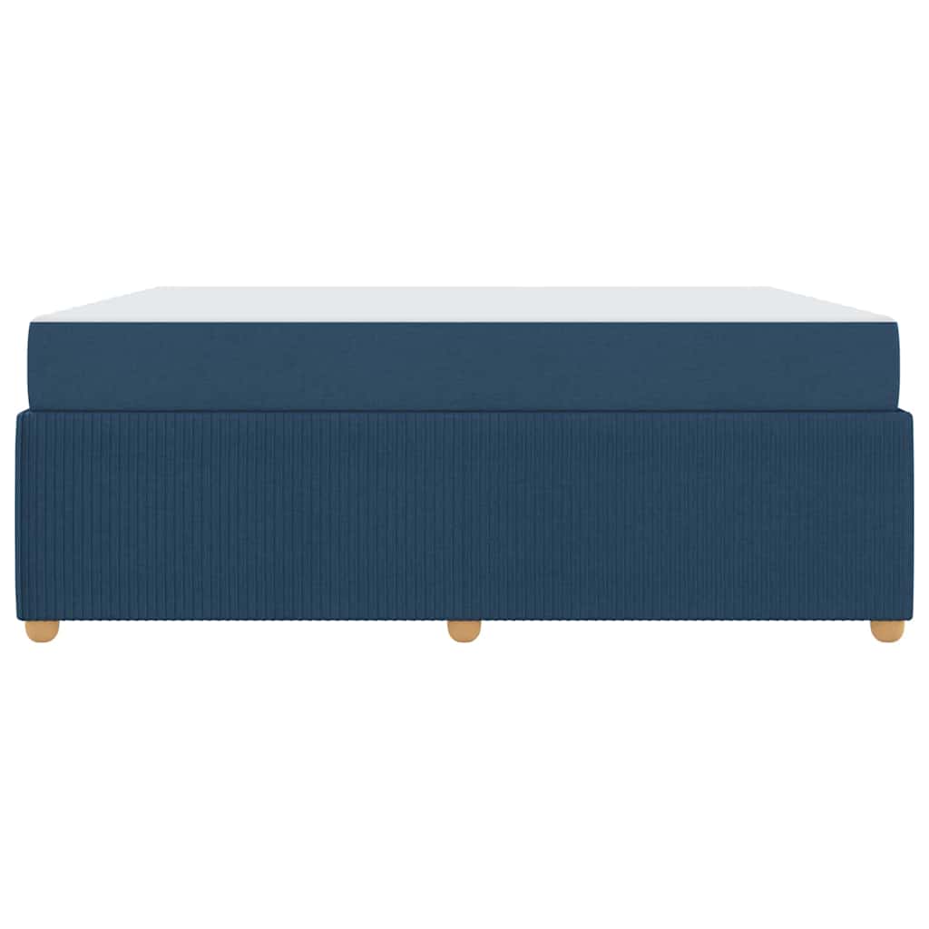 Sengeramme Med Madras Med Madras Blå 180 X 200 Cm Stof - Billede 6